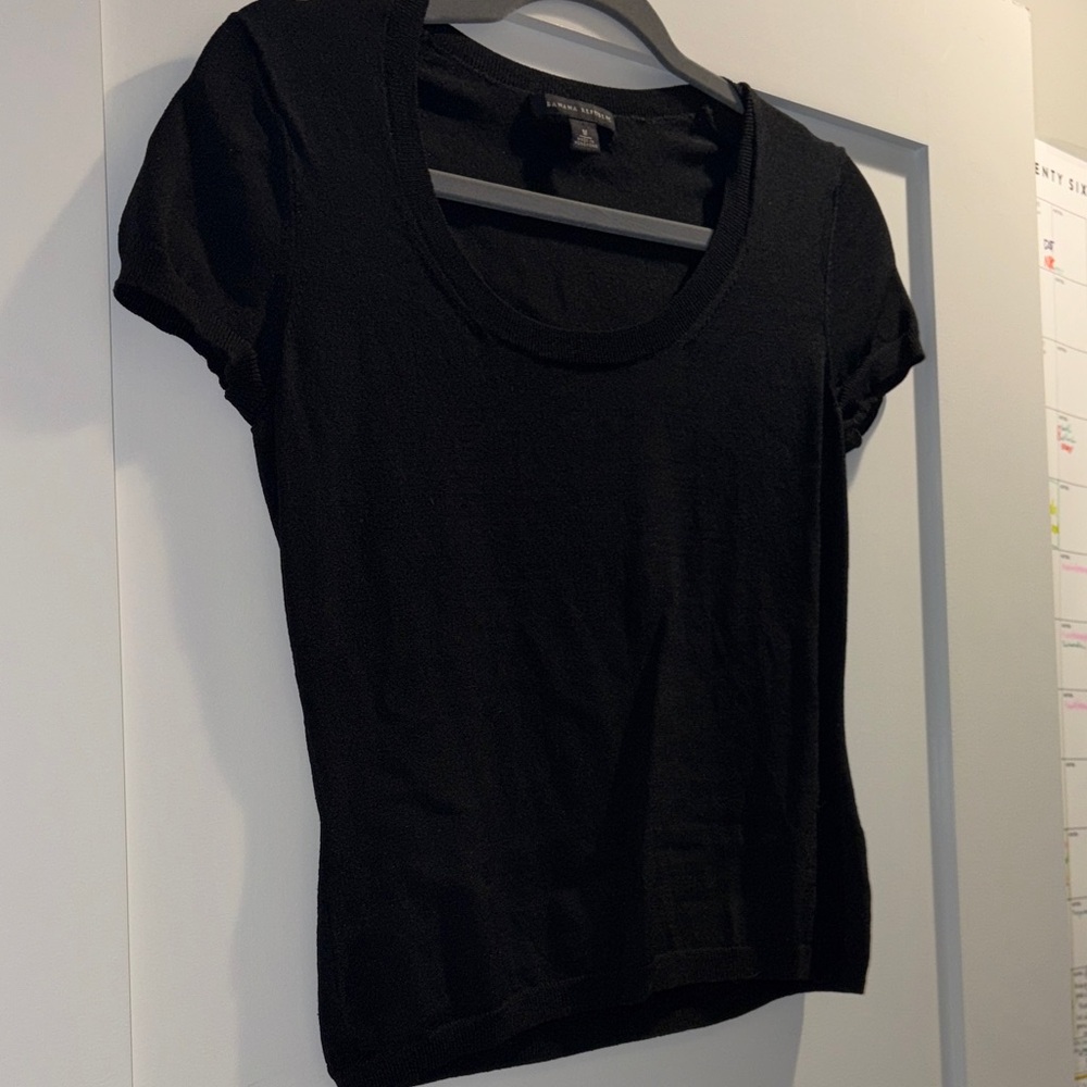 Banana Republic Black Short Sleeve Tee